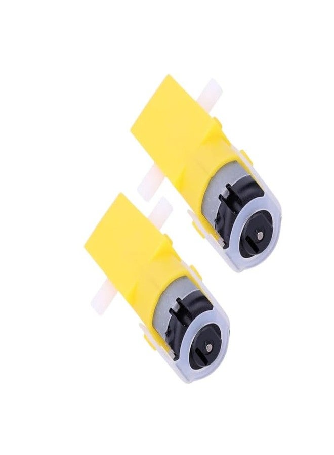 ESPtronics محرك تروس تيار مستمر عالي العزم من ESPtronics، 4 قطع، بعجلة، 5 فولت، عمود مزدوج، للروبوتات والتطبيقات الميكانيكية الصغيرة، سيارة ذكية وروبوت - Image 2